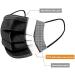 Black Disposable Face Masks - 3 Ply Layer | 10-Pack Protective Dust Cover for Office & Restaurant Use - Buy Online on GoSupps.com
