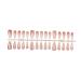 AJTUTUS French Tip Press on s Long False s Fake s Full Cover Stick on s for Women and Girls