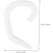 Buy Besportble 60pc Ear Hook Holders & Tape | Extension Face Cover Accessories for Ear Protection - White Cable Buckles & S-Hooks - Buy Online on GoSupps.com