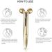 Buy Androse 3D Roller Massager for Face & Body - Gold Color | Best International Shipping - Buy Online on GoSupps.com