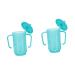 Luxshiny 2pcs Tumbler Care Lid for Handles Straw Mug Water Proof Convalescent Drinking Sippy Elderly Bottle Liquid Adult Nursing Feeder Bedridden Disabled Exclusive Training with Bluex2pcs 15x12cmx2pcs