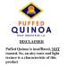 Puffed Quinoa 1.5 lb - Organic & Kosher Certified, High Protein, Vegan, Gluten Free, No GMOs | Ready to Eat - Buy Online on GoSupps.com