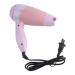 220V Folding Mini Hair Dryer with Nozzle Adjustable Airflow Fast Drying Low Noise Portable Travel Household Hair Dryer US Plug