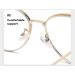 Fatigue Relief Cat-Eye Oversized Reading Glasses +2.00 - Blue Light Blocking for Comfortable Computer Use - Golden-Pink - Buy Online on GoSupps.com