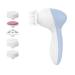 Mason Hygienics 5in1 Facial Cleansing Brush Face Scrubber - Electronic Facial Cleansing Brush - Exfoliating Waterproof Modular Easy to use Blue