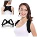 Nebula Voyager - Back Posture Corrector for Women & Men - Shoulder Brace Back Posture Corrector - Back Straightener Posture Corrector (Black Adjustable One Size Fits All) Black Medium