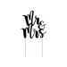 Cake Topper Mr & Mrs 25.5 cm x 1 Piece Cake Decoration Cake Topper Cake Topper Wedding Black