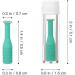 Taihe Contact Lenses Inserting Tool - Soft & Hard Lens Suction Remover Kit - 4 Pieces with Bottle - Green - Perfect for Easy Insertion - Buy Online on GoSupps.com