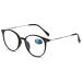 Vevesmundo Shitlass reading glasses Multifocus progressive blue light filter visual aid reading aid bifocal glasses men 1 piece matt black anti-blue light 0.0 x