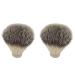 2 Pieces Badger Hair Nylon Shaving Brush Knot for Men Hair Removal Cutting Men Facial Cleaning Device