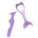 2pcs Women Eyeliner Stencils Masks Spoon Silicone Mascara applicator Silicone Eye Make up Tools Silicone molds Make up Tools for Eyes Cosmetic Purple Miss Cream 15x5.7cm