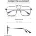 Dollger Blue Light Filter Glasses for Men & Women - Square Metal Frame Anti-Blue Light PC & TV Gaming Glasses - Buy Online on GoSupps.com