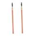 Healvian 2pcs Double Ended Eyebrow Pencil with Brush Eye Brow Pen Eyebrow Pencil Brown Brow Pen Brush Wood