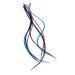 7 XXL LONG 11-13 inch (28-33cm) Real Feather Hair Extensions + Rings & Loop (Berry)