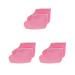 3 Set of Professional Paraffin Wax Therapy Terry Cloth Booties for Feet Spa Pedicure 3 Set of (Pink)