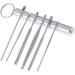 SEASD 6 Pcs Stainless Steel Spiral Ear Wax Removal Cleaner Set - Portable Ear Care Beauty Tools - Buy Online on GoSupps.com