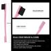 3-Piece Hair Styling Comb Set | Teasing Brush, Rat Tail Comb, Edge Brush | Perfect for Styling, Combing, and Slicking Hair | Women's Hair Accessories (Pink) - Buy Online on GoSupps.com
