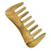 GRARRO Wide Tooth Hair Comb - Natural Wood Comb for Curly Hair - No Static Sandalwood Hair Pick Wooden Comb for Detangling