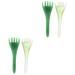 Frcolor 4 pieces hair comb massager comb jade gua shaben beeswax tool deduction traditional scraping tool back Miss electrical resin wax fasciitis