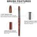 Alexnailart 4pcs Kolinsky Sable Acrylic Nail Brush Set - Red Wooden Handle, Manicure Design Pen for Acrylic Powder - Premium Quality - Buy Online on GoSupps.com