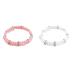 2 Pcs Pet Necklace Elastic Pearl Collar for Cats and Dogs Decorative Items for Cats and Dogs S Color 2