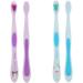 Buy Set of 4 Cute Compact Toothbrushes - Assorted Colors for Effective Oral Care | International Shipping Available - Buy Online on GoSupps.com