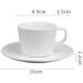 Set White Striped Ceramic Cup and Saucer Coffee Drinking Cup Breakfast Cup House Kitchen Office - Buy Online on GoSupps.com