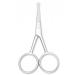 Yutoner Premium Manicure Rounded Tip Scissors Multi-purpose Stainless Steel Cuticle Pedicure Beauty Grooming Shears for Nail, Eyebrow, Eyelash, Dry Skin, Nose Hair (Silver 4 Inch)