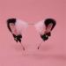 Cat Ears Bell Headband Folding Ear Powder Plus Black Gold Bell Bow Headband Fox Ear Accessories Cute Plush Headgear for Halloween Cosplay Costume Party Dress Girls - Buy Online on GoSupps.com