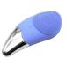 Megafive Silicone Facial Cleansing Brush - Waterproof Rechargeable USB Device (Blue) | International Shipping Available - Buy Online on GoSupps.com