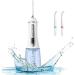 KouRy Water Flosser - Portable 300ml Dental Oral Irrigator | IPX7 Waterproof Multifunctional & Travel-Friendly with Detachable Tank - White - Buy Online on GoSupps.com