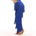 Libaobaoyo Girls Blue Tassel Dance Pants | Latin Ballroom Salsa Tango Fringe Trousers | Size 3-4T - Buy Online on GoSupps.com