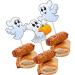 Halloween Ghosts Pumpkins Cupcakes Toppers Party Food Decorations Sticks Picks (24 Pack) - Buy Online on GoSupps.com
