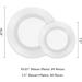 60 Piece White Disposable Plastic Plates - Convenient and Durable - Buy Online on GoSupps.com