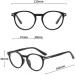 Qinzhenz Retro Round Reading Glasses | Anti Blue Light Computer Readers | Stylish +200 Light Powder for Women - Buy Online on GoSupps.com