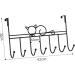 HOOTNEE 7 Door Hook Office decore Cabinet Decor Stainless Steel s Hooks Coat Racks Storage Rack Strip 42X22CM Black - Buy Online on GoSupps.com