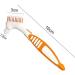 Purple Double Bristle Head Denture Brush - Portable Cleaning Tool for False Teeth | International Shipping Available - Buy Online on GoSupps.com