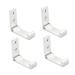 Alipis 4pcs Foldable Hooks Wall Mount Hooks Alloy Hooks Wall Hanger Wall Hanging Row Hook Round medium Silver