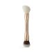Double-Ended Perfecting Duo Makeup Brush from Sculpted by Aimee - 2 in 1 Angled Contouring Powder Brush and Compact Foundation Buffer Brush