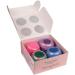 Geode Crystal Oasis Organic Bath Bomb Gift Set - Set of 4 x 100g with Pure Essential Oils - Buy Online on GoSupps.com