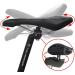 Teyssor Black Bike Seatpost 25.4mm - 400mm Adjustable for MTB BMX Road Mountain Bikes - Buy Online on GoSupps.com