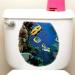 Flower Pattern Vinyl Toilet Sticker Cover - Removable Bathroom Decals for Home Decoration - Buy Online on GoSupps.com