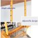 Metal Wine Glasses Hanger Wine Storage Display Shelf Wine Glass Racks Bilayer 60-200cm Ceiling Bottle Rack Width/Height Adjustable High Load-Bearing Capacity (Gold 60cmx30cm) - Buy Online on GoSupps.com
