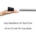 Clisted Crutch Tips Kit 1Inch Heavy Duty Non-Slip Rubber Cane Tips Set Kit Replacement Cane Foot Caps Crutch Pads 6 PCS - Buy Online on GoSupps.com