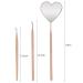 Heart Shaped Stainless Steel Lash Makeup Mirror | Detachable Eyelash Tool for Lash Techs - Purple | International Shipping Available - Buy Online on GoSupps.com