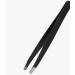 Black Stainless Steel Tweezers | Facial Hair Removal .. hair and beauty