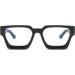 JOVAKIT Fashion Blue Light Glasses - Stylish Anti-Eyestrain Eyeglasses for Men & Women | Thick Frame 53mm - Buy Online on GoSupps.com