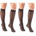 Truform Sheer Compression Stockings 15-20 mmHg Women's Knee High Length Diamond Pattern Charcoal Medium (1 Pair) (Pack of 2) Charcoal Diamond Pattern Medium (1 Pair) (Pack of 2) Diamond Pattern