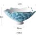 Japanese-Style Hand-Painted Ceramic Ramen Bowl Creative 7-inch Shaped Fruit Bowl Household Blue Soup Bowl Retro Tableware Kitchenware Onecolor - Buy Online on GoSupps.com