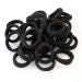100pcs Hair Ties Black Elastic bands for Women and Girls (black) by VGAD